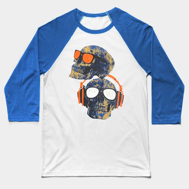 Feel the Beat Baseball T-Shirt by MightyFox74